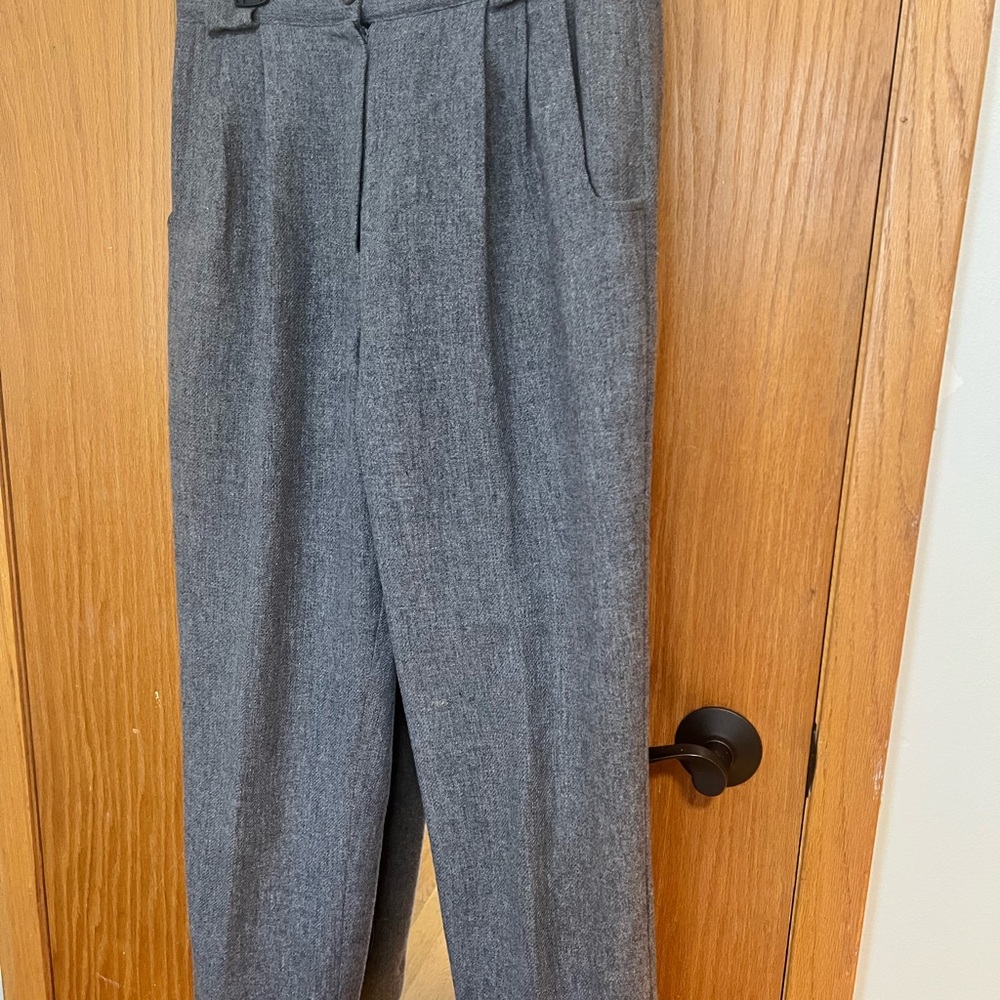Savannah Gray wool Women's Straight Leg Pants